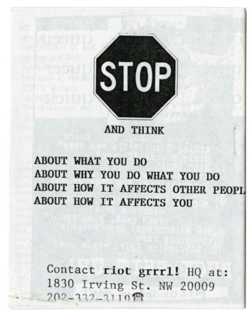 Reading Circle February 9th, 2026: The Redstockings Manifesto (1969) vs The Riot Grrrl Manifesto (1991)
