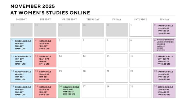 November Calendar